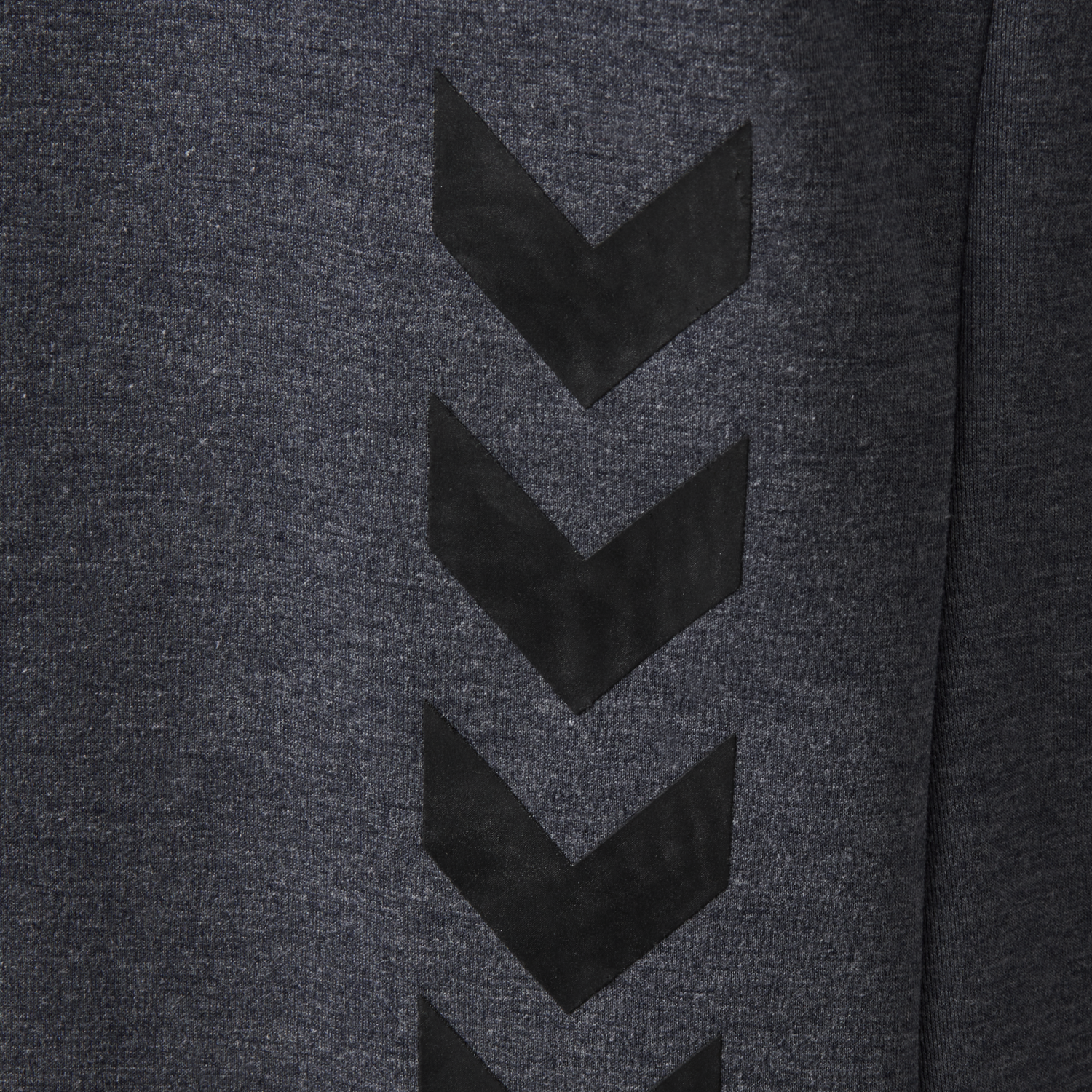 hmlTROPPER ZIP HOODIE, BLACK IRIS MELANGE, packshot