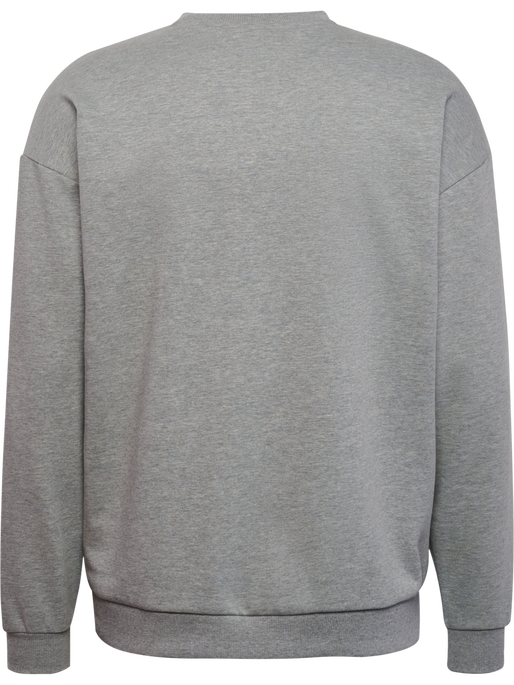 hmlLOOSE CREWNECK CLUB SPORTSWEAR, GREY MELANGE hmlLOOSE CREWNECK CLUB SPORTSWEAR, GREY MELANGE, packshot