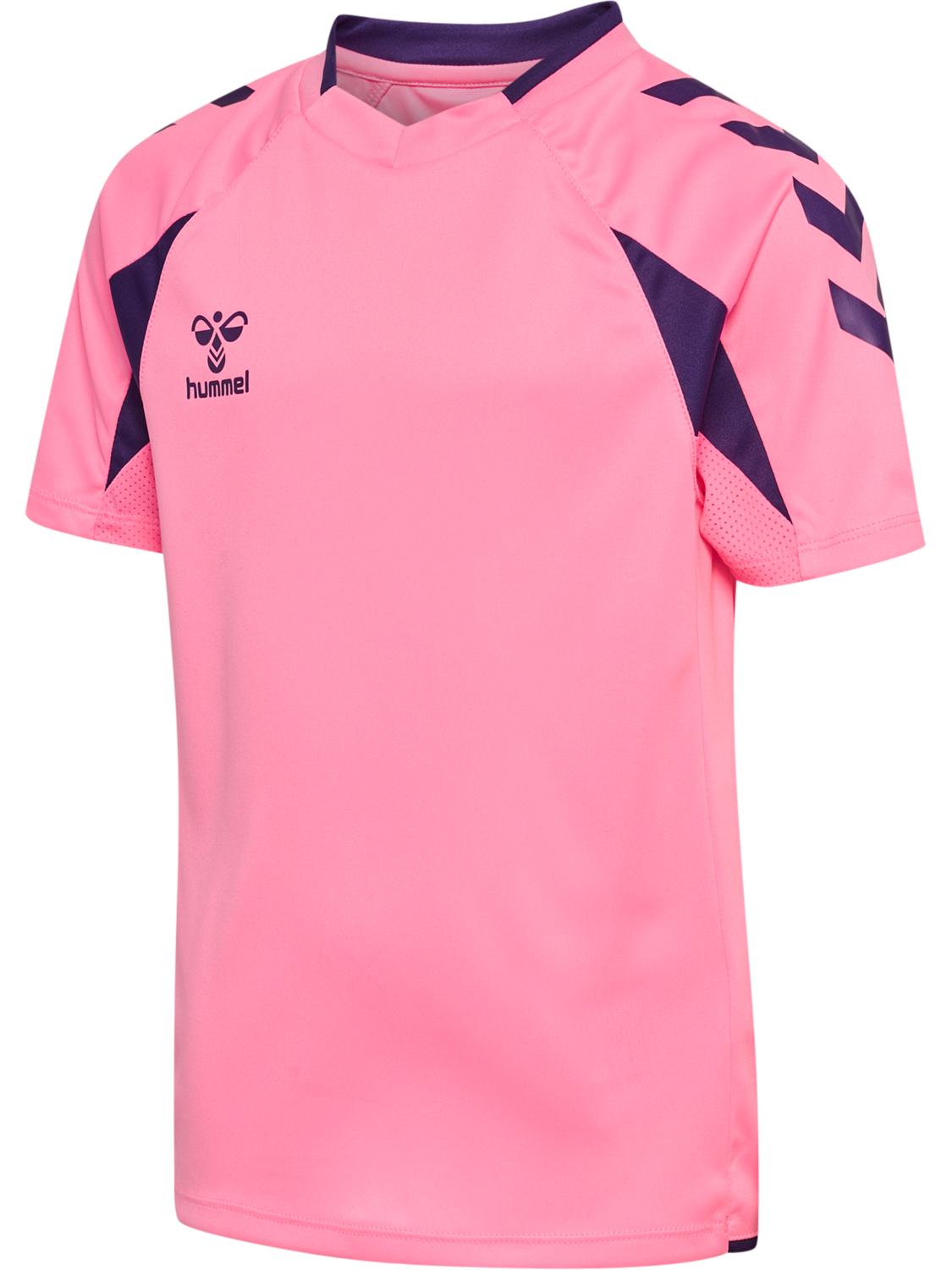 hmlCORE 2.0 JERSEY S/S KIDS, COTTON CANDY/ACAI, packshot