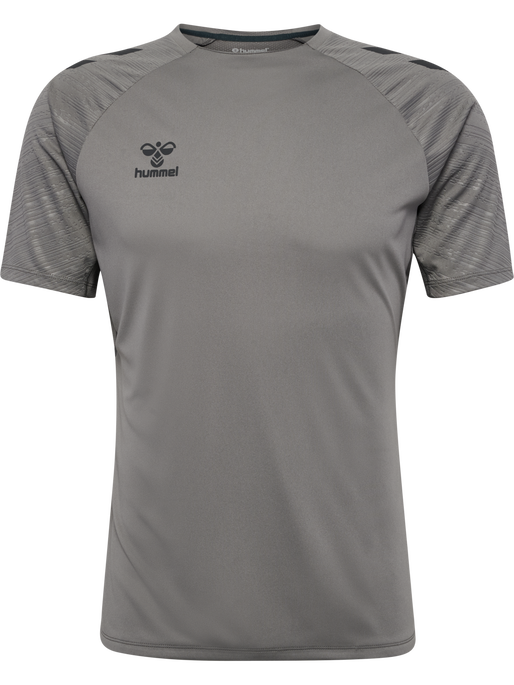 hmlPRO TRAINING JERSEY S/S, STEEL GRAY, packshot