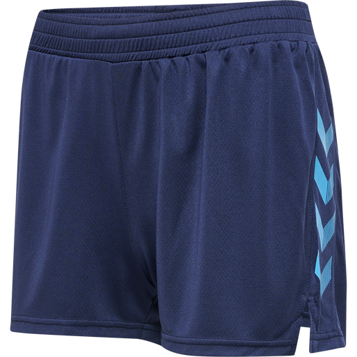hmlONGRID POLY SHORTS WO, MARINE/ATOMIC BLUE, packshot