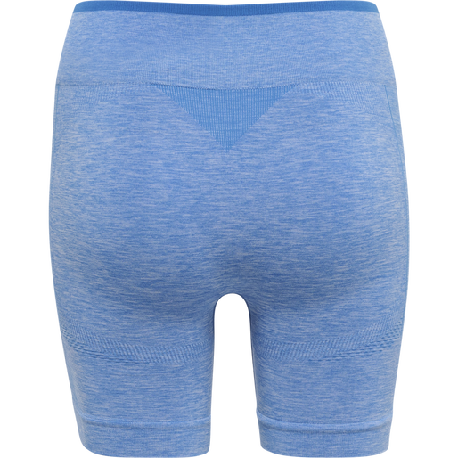 hmlMT UNA SEAMLESS MID WAIST SHORTS, MARINA MELANGE, packshot