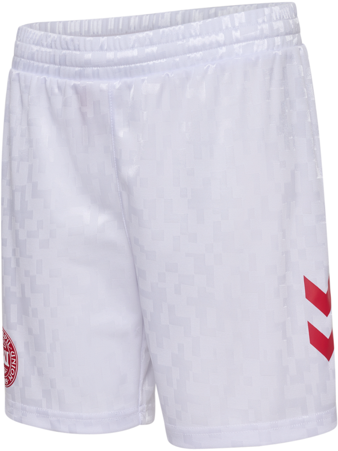 DBU 24 HOME SHORTS KIDS, WHITE/TANGO RED, packshot