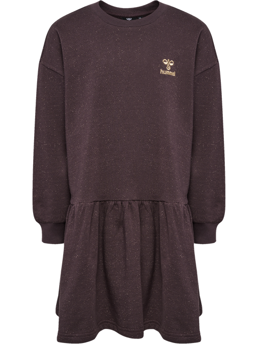 hmlCAROLA DRESS L/S, RAISIN, packshot