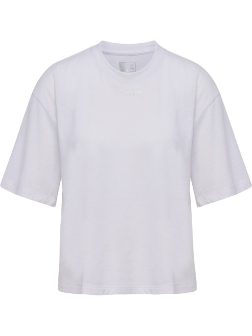 hmlMT VANJA BOXY SHORT T-SHIRT, WHITE, packshot