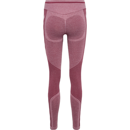 hmlMT LULU SEAMLESS SCRUNCH TIGHTS, CABERNET MELANGE, packshot