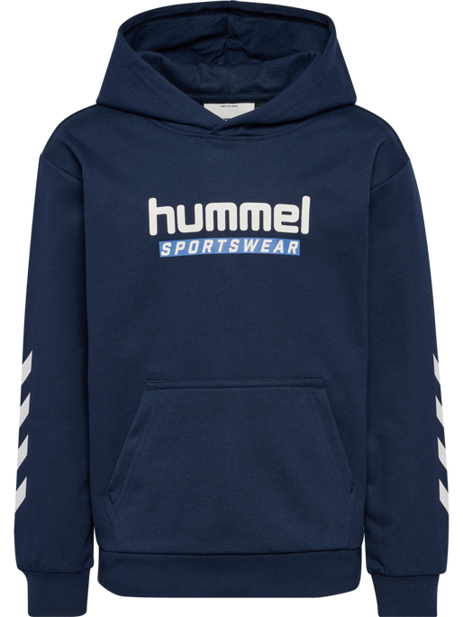 hmlJR LOGO HOODIE, DRESS BLUES hmlJR LOGO HOODIE, DRESS BLUES, packshot