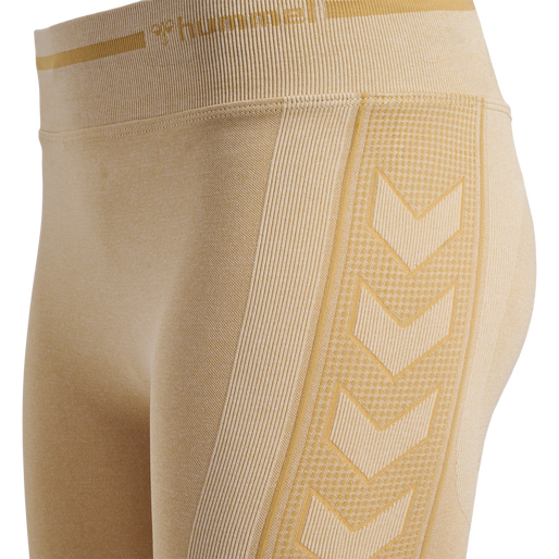 hmlMT LULU SEAMLESS SCRUNCH TIGHTS, CURDS & WHEY MELANGE, packshot
