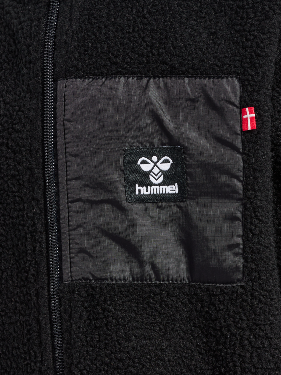 hmlATLAS FLEECE ZIP JACKET, BLACK, packshot