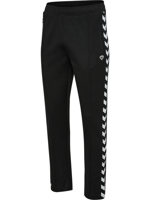 hmlARCHIVE REGULAR POLY PANTS, BLACK, packshot