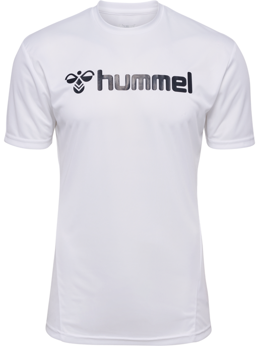hmlLOGO JERSEY S/S, WHITE, packshot