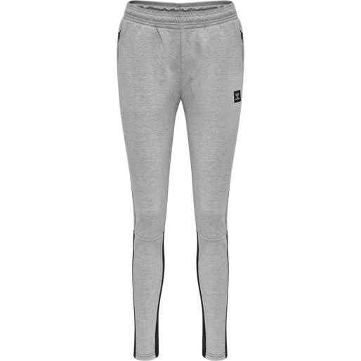 hmlESSI TAPERED PANTS, GREY MELANGE hmlESSI TAPERED PANTS, GREY MELANGE, packshot