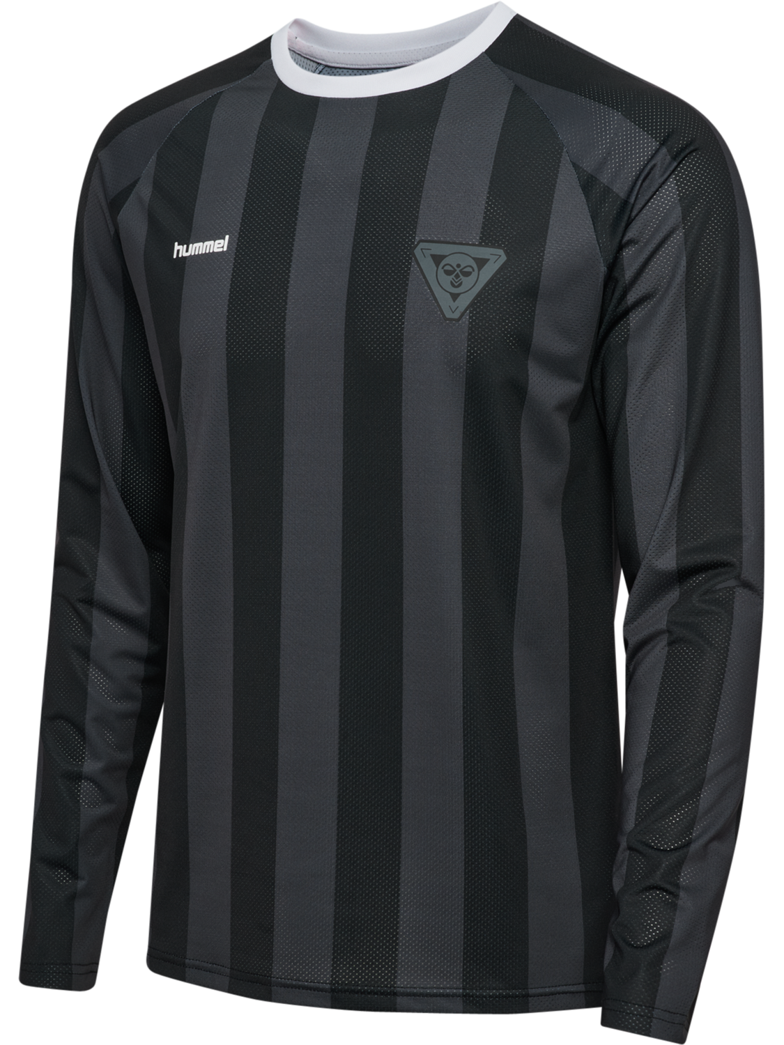 hmlKICK OFF JERSEY L/S, BLACK, packshot