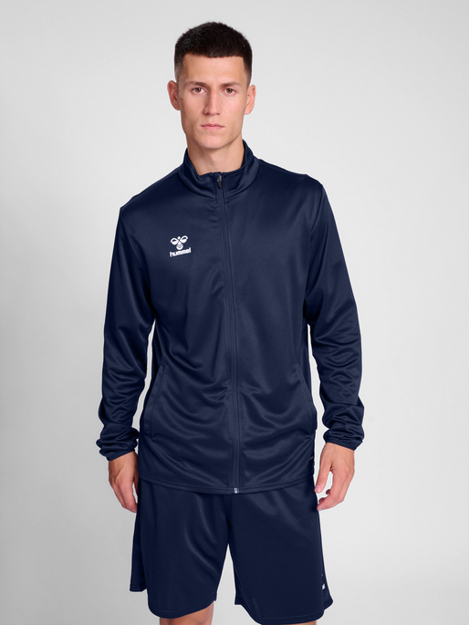 hmlESSENTIAL TRACK JACKET, MARINE, model