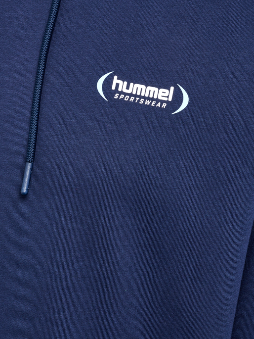 hmlFELIX LOOSE HOODIE, DRESS BLUES, packshot