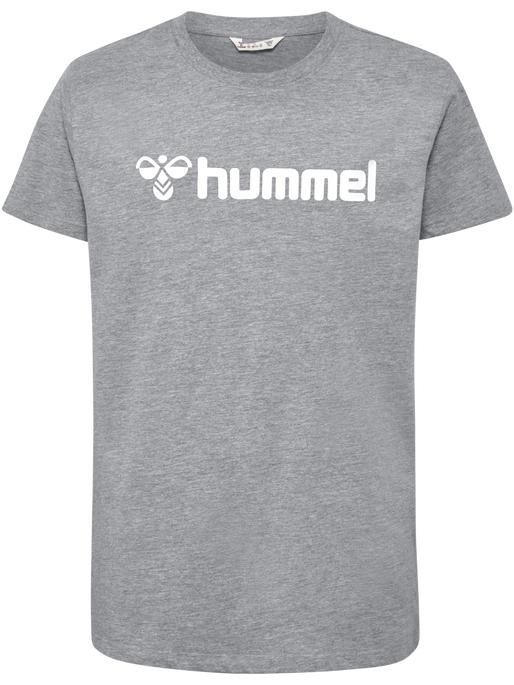 hmlGO 2.0 LOGO T-SHIRT S/S KIDS, GREY MELANGE, packshot