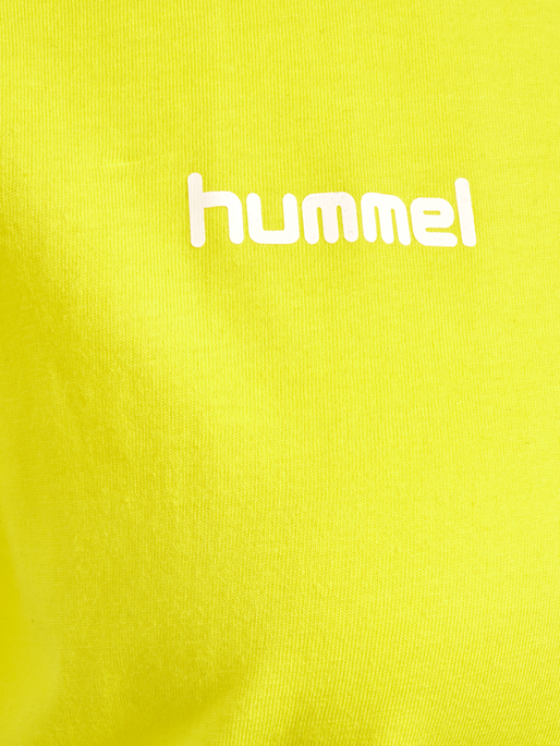 HMLGO COTTON T-SHIRT WOMAN S/S, BLAZING YELLOW HMLGO COTTON T-SHIRT WOMAN S/S, BLAZING YELLOW, packshot