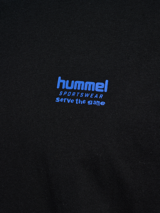 hmlLOOSE T-SHIRT S/S HSW FOOTBALL, BLACK, packshot