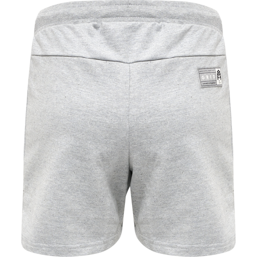 hmlMOVE GRID COTTON SHORTS WOMAN, GREY MELANGE, packshot