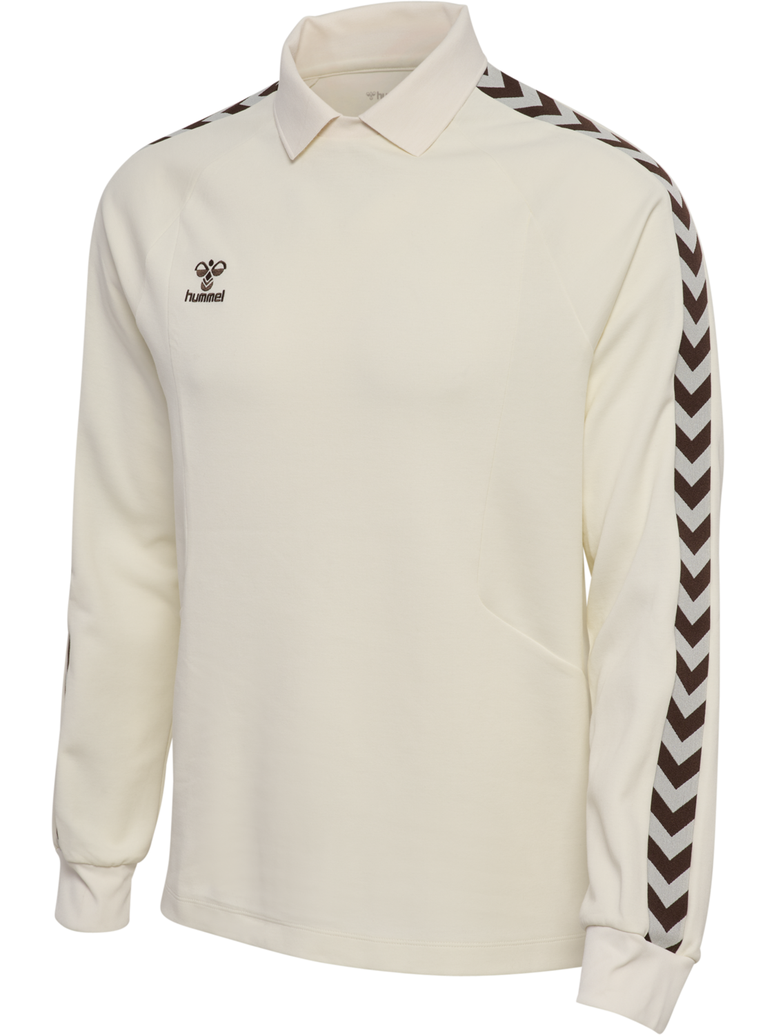 hmlROOT POLO L/S, CANNOLI CREAM, packshot