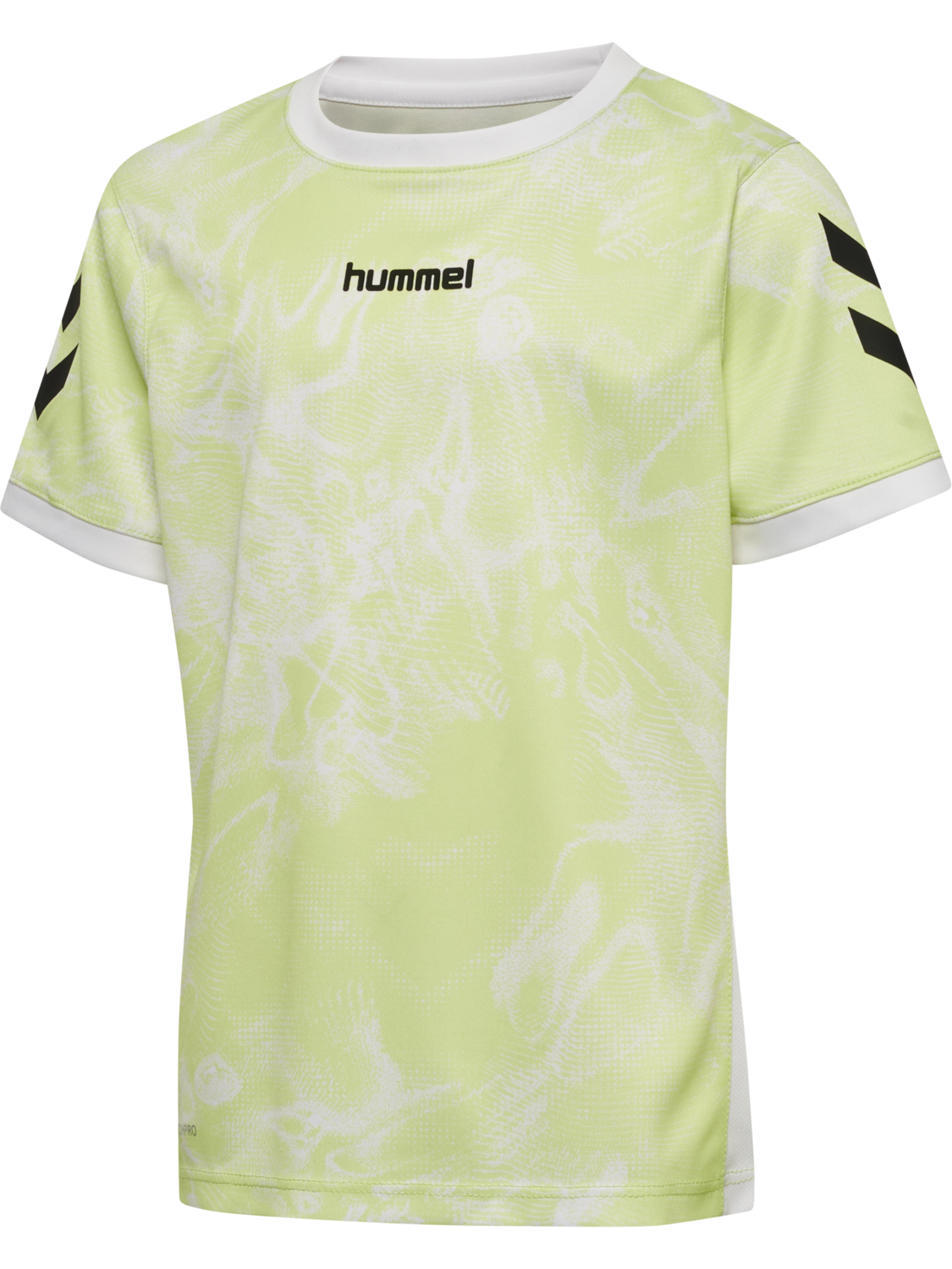 hmlBLAZE CLUB 26 GRAPHIC TEE KIDS, ASIAN PEAR/WHITE, packshot
