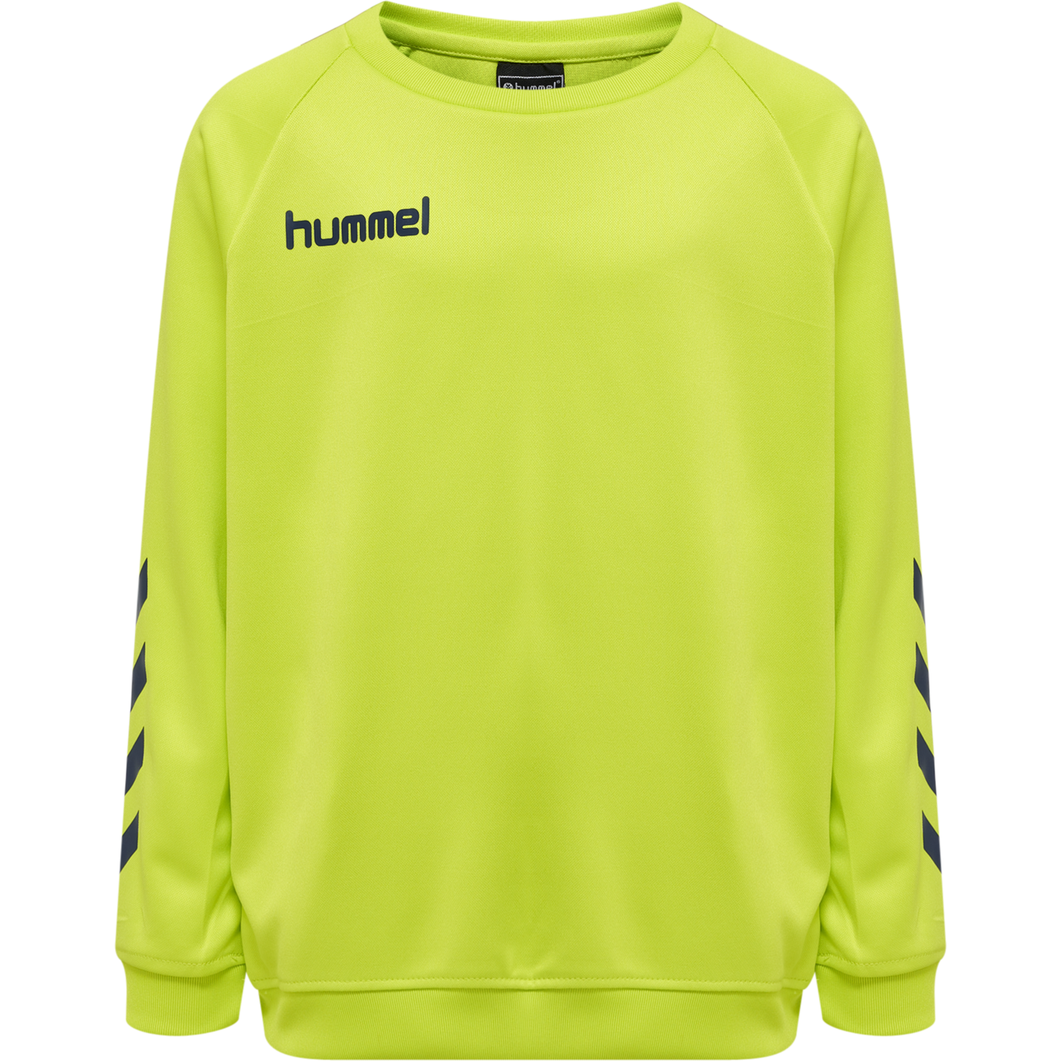 hmlPROMO KIDS POLY SWEATSHIRT, LIME PUNCH, packshot
