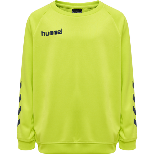 hmlPROMO KIDS POLY SWEATSHIRT, LIME PUNCH, packshot