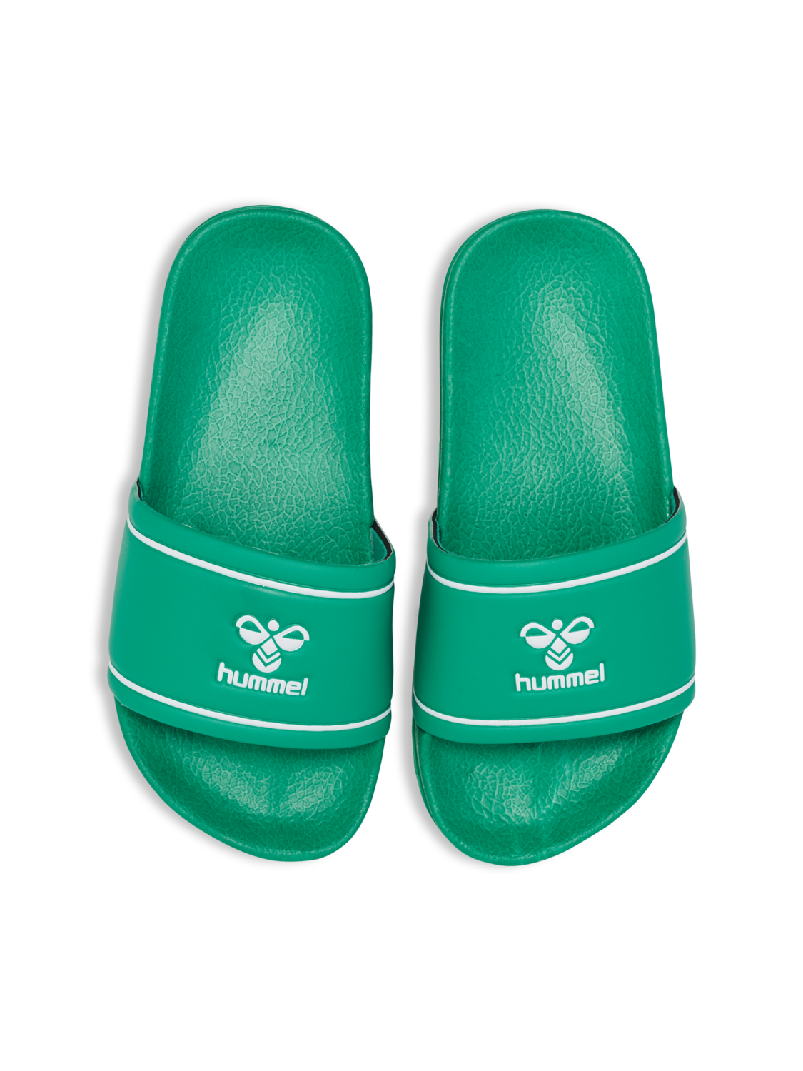 POOL SLIDE JR , GREEN/WHITE, packshot