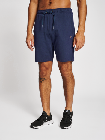 hmlIC FRED SWEATSHORTS, PEACOAT, model