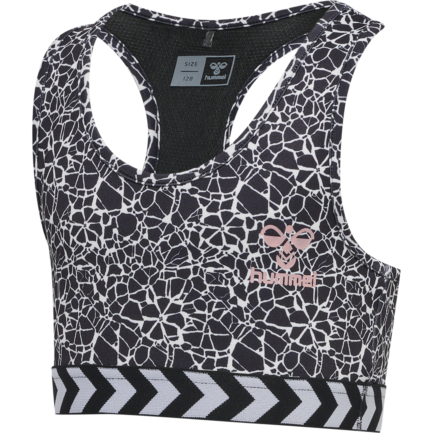 hmlMIMMI SPORTS TOP, BLACK/WHITE, packshot