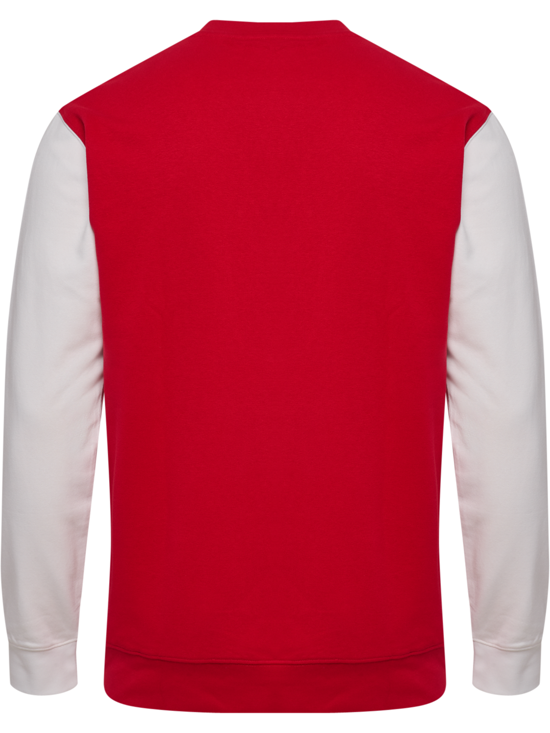 DBU 26 FAN RED-WHITE CREW NECK, TANGO RED/WHITE, packshot