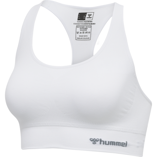 hmlTIF SEAMLESS SPORTS TOP, WHITE, packshot
