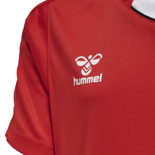 hmlCORE XK POLY JERSEY S/S KIDS, TRUE RED, packshot