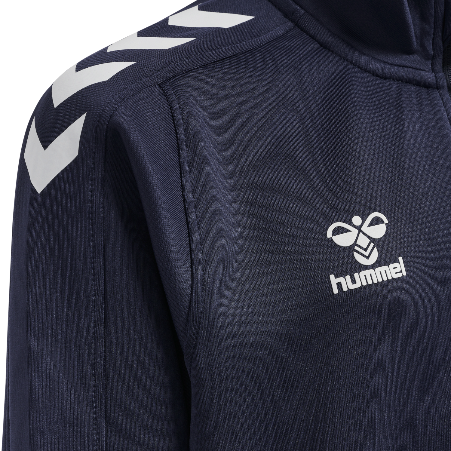 hmlCORE XK HALF ZIP POLY SWEAT KIDS, MARINE, packshot