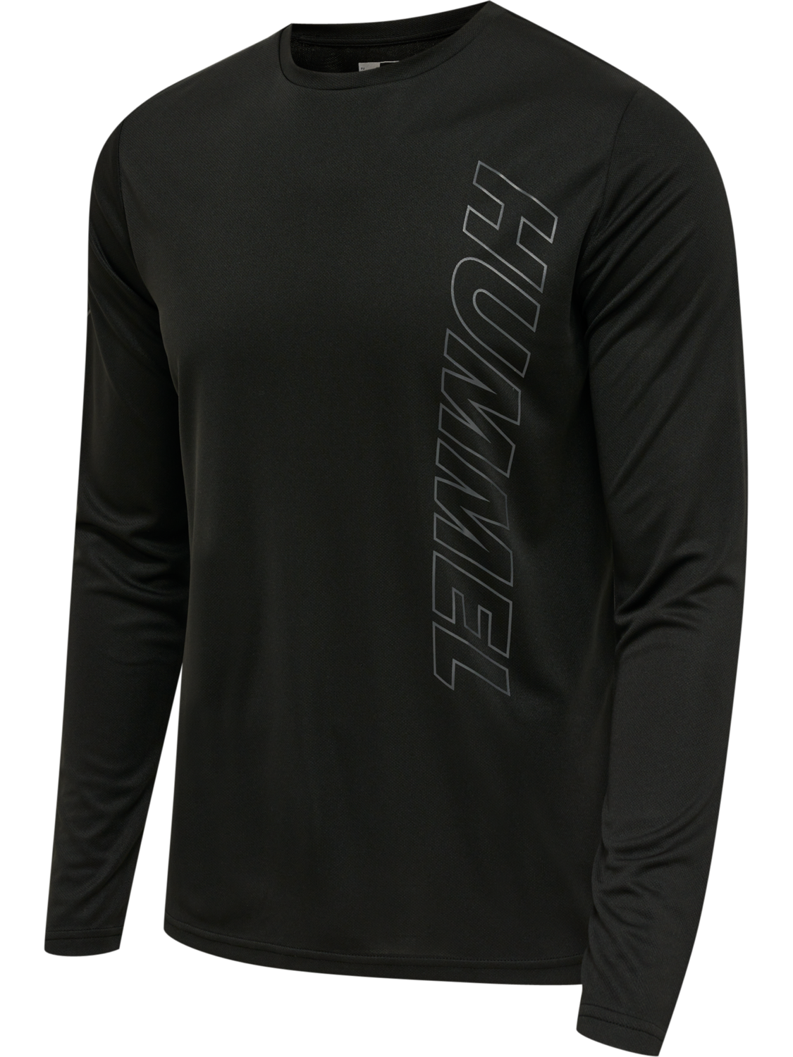 hmlTE TOPAZ T-SHIRT L/S, BLACK, packshot