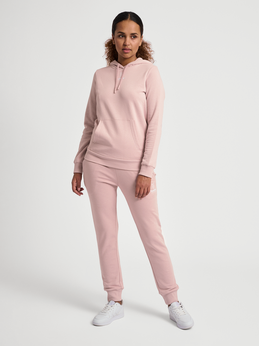 hmlOLIVIA REGULAR PANTS, CHALK PINK, model