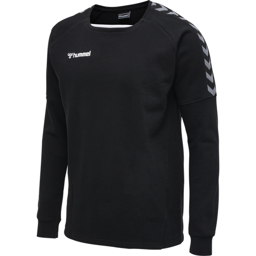 hmlAUTHENTIC TRAINING SWEAT, BLACK/WHITE hmlAUTHENTIC TRAINING SWEAT, BLACK/WHITE, packshot
