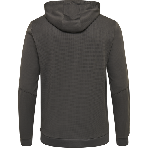 hmlAUTHENTIC KIDS POLY ZIP HOODIE, ASPHALT hmlAUTHENTIC KIDS POLY ZIP HOODIE, ASPHALT, packshot