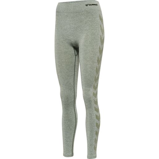 hmlCI SEAMLESS MID WAIST TIGHTS, LILY PAD MELANGE hmlCI SEAMLESS MID WAIST TIGHTS, LILY PAD MELANGE, packshot