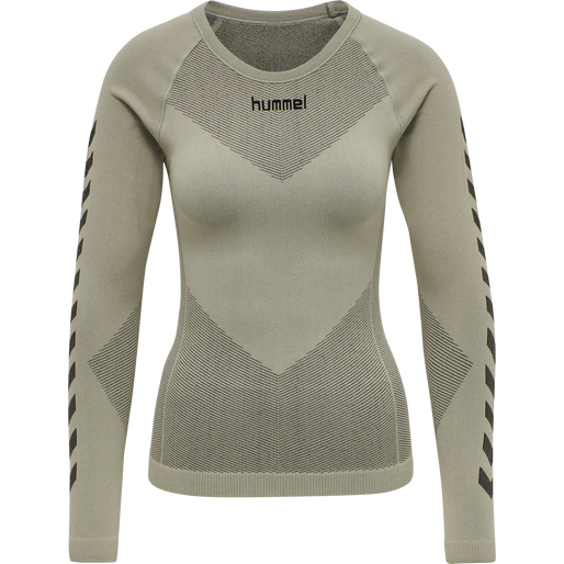 HUMMEL FIRST SEAMLESS JERSEY L/S W, LONDON FOG, packshot
