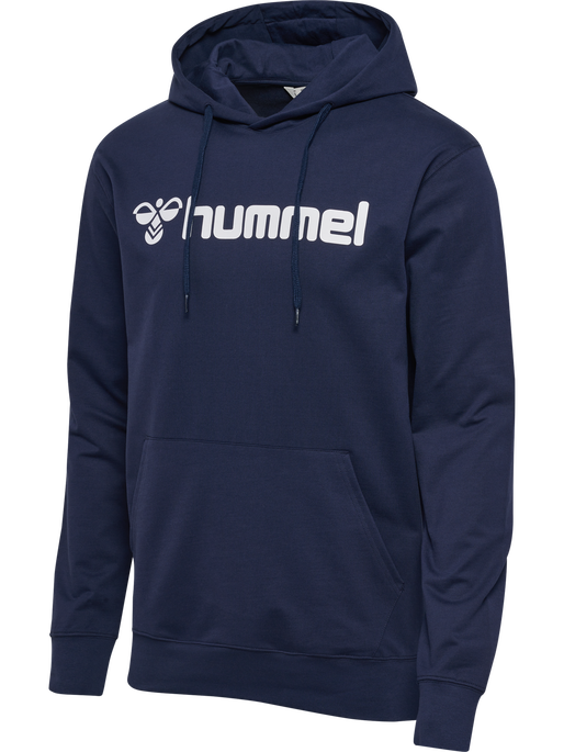hmlGO 2.0 LOGO HOODIE, MARINE hmlGO 2.0 LOGO HOODIE, MARINE, packshot