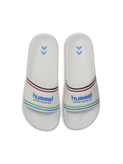 POOL SLIDE RT, WHITE/MULTICOLOR, packshot