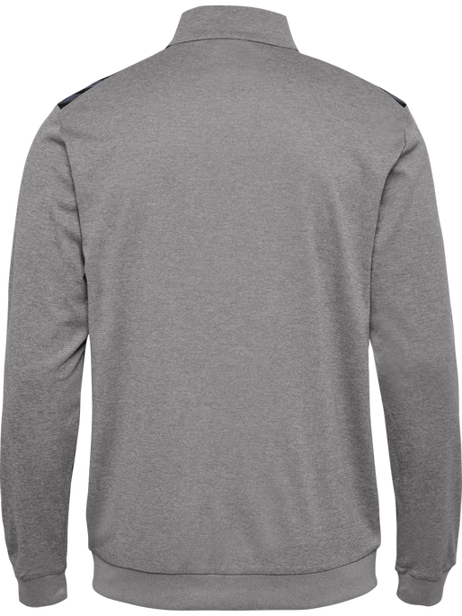 hmlAUTHENTIC PL ZIP JACKET, GREY MELANGE hmlAUTHENTIC PL ZIP JACKET, GREY MELANGE, packshot