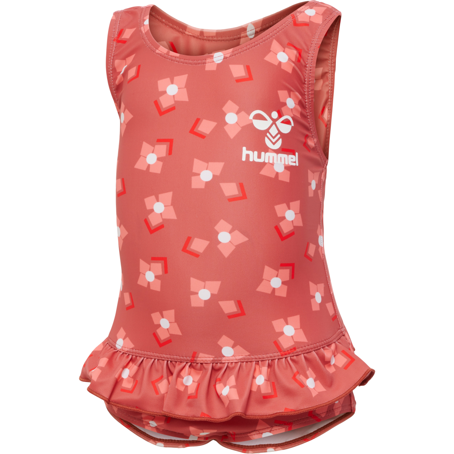 hmlFILIPPA SWIMSUIT, DUSTY CEDAR, packshot