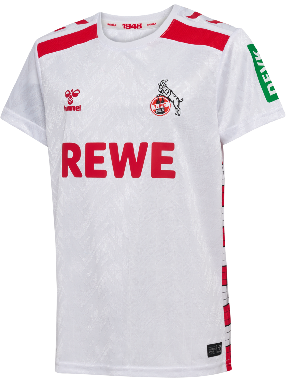1FCK 24/25 HOME JERSEY S/S KIDS, WHITE/TRUE RED, packshot