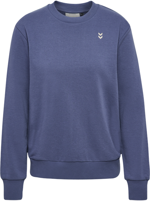 hmlPULSE W SWEAT CREWNECK, BLUE INDIGO hmlPULSE W SWEAT CREWNECK, BLUE INDIGO, packshot