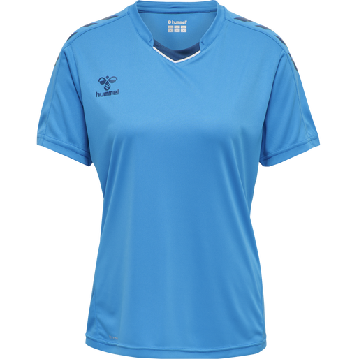 hmlCORE XK POLY JERSEY S/S WOMAN, BLUE DANUBE, packshot