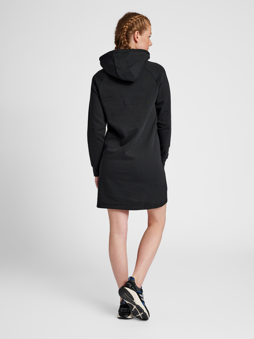 hmlGG12 SWEAT DRESS WOMAN, BLACK, model