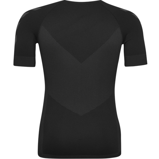 HUMMEL FIRST SEAMLESS JERSEY S/S , BLACK, packshot