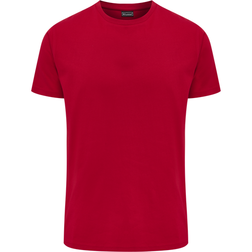 hmlRED BASIC T-SHIRT S/S, TANGO RED, packshot